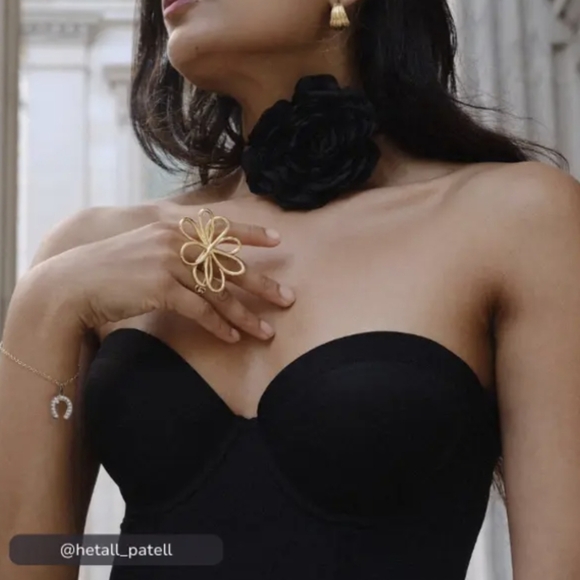 Lively Low Back Strapless Adjustable Black Corset Bra Size 38DD NEW NWT - Picture 1 of 12